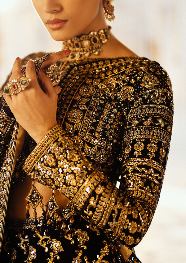 Aik Atelier | Dastoor Velvet 24 | DASTOOR - LOOK 01 - Official Aik Atelier stockist in UK - Sakeena London