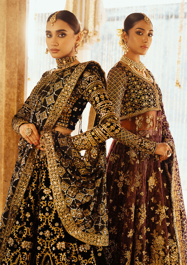 Aik Atelier | Dastoor Velvet 24 | DASTOOR - LOOK 01 - Official Aik Atelier stockist in UK - Sakeena London