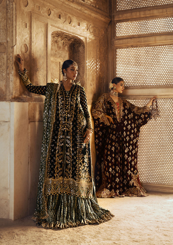Aik Atelier | Dastoor Velvet 24 | DASTOOR - LOOK 02 - Official Aik Atelier stockist in UK - Sakeena London