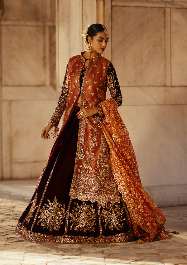 Aik Atelier | Dastoor Velvet 24 | DASTOOR - LOOK 06 - Official Aik Atelier stockist in UK - Sakeena London