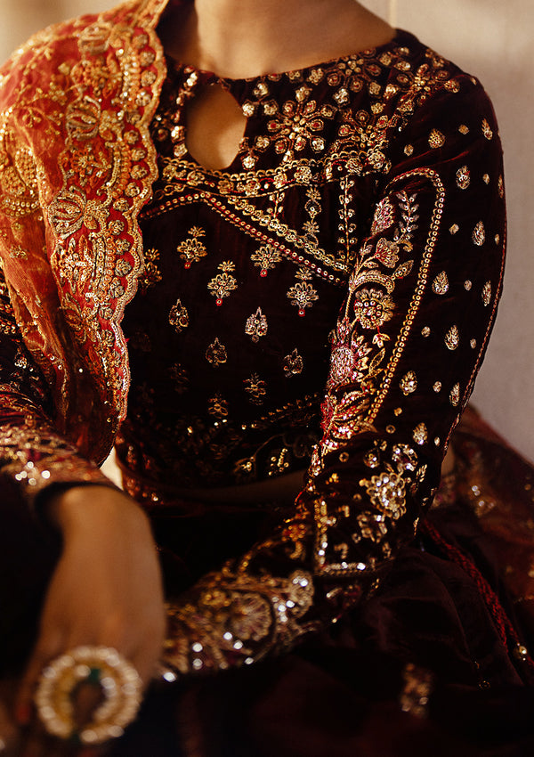 Aik Atelier | Dastoor Velvet 24 | DASTOOR - LOOK 06 - Official Aik Atelier stockist in UK - Sakeena London
