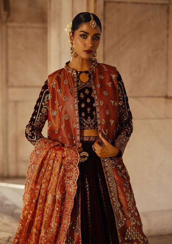 Aik Atelier | Dastoor Velvet 24 | DASTOOR - LOOK 06 - Official Aik Atelier stockist in UK - Sakeena London
