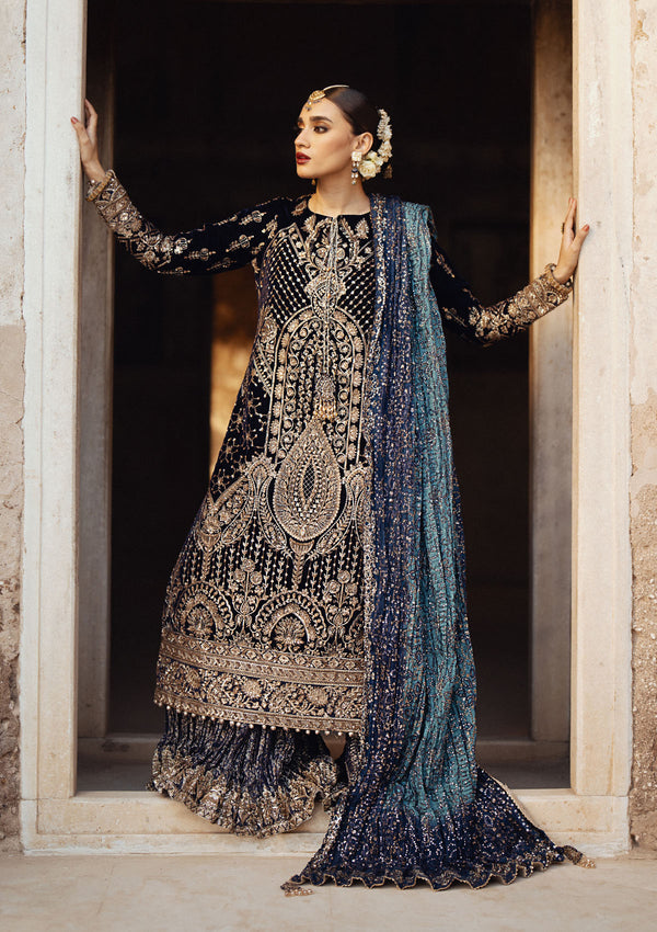 Aik Atelier | Dastoor Velvet 24 | DASTOOR - LOOK 07 - Official Aik Atelier stockist in UK - Sakeena London