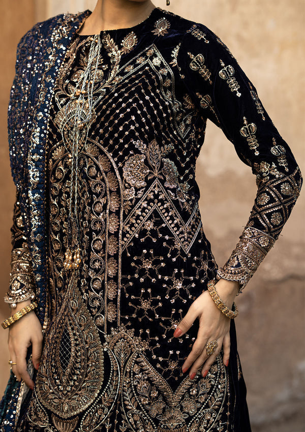 Aik Atelier | Dastoor Velvet 24 | DASTOOR - LOOK 07 - Official Aik Atelier stockist in UK - Sakeena London