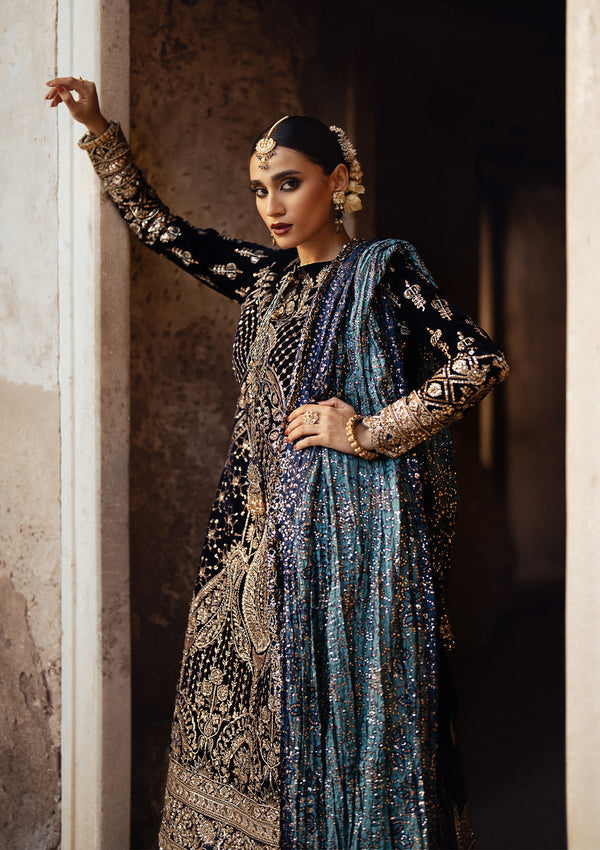 Aik Atelier | Dastoor Velvet 24 | DASTOOR - LOOK 07 - Official Aik Atelier stockist in UK - Sakeena London