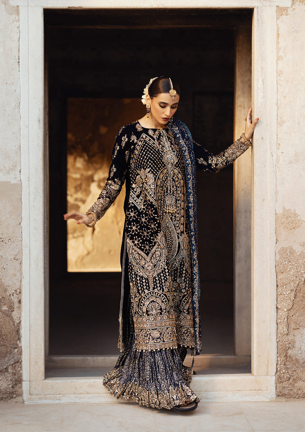 Aik Atelier | Dastoor Velvet 24 | DASTOOR - LOOK 07 - Official Aik Atelier stockist in UK - Sakeena London