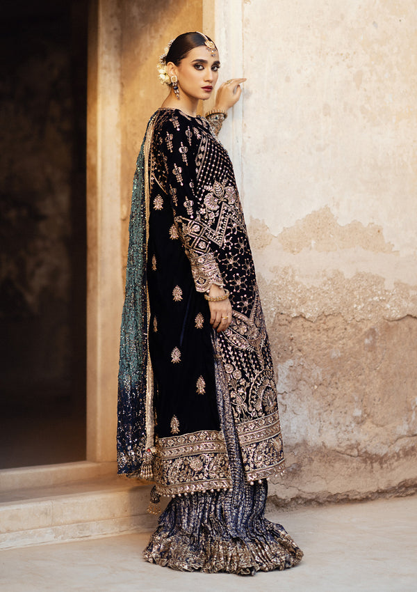 Aik Atelier | Dastoor Velvet 24 | DASTOOR - LOOK 07 - Official Aik Atelier stockist in UK - Sakeena London