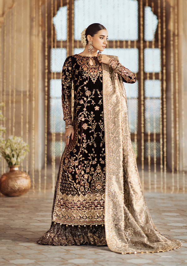 Aik Atelier | Dastoor Velvet 24 | DASTOOR - LOOK 09 - Official Aik Atelier stockist in UK - Sakeena London