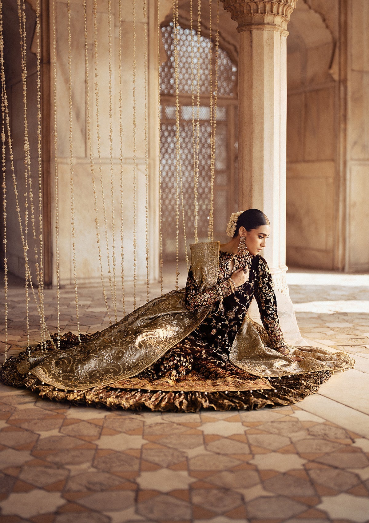 Aik Atelier | Dastoor Velvet 24 | DASTOOR - LOOK 09 - Official Aik Atelier stockist in UK - Sakeena London