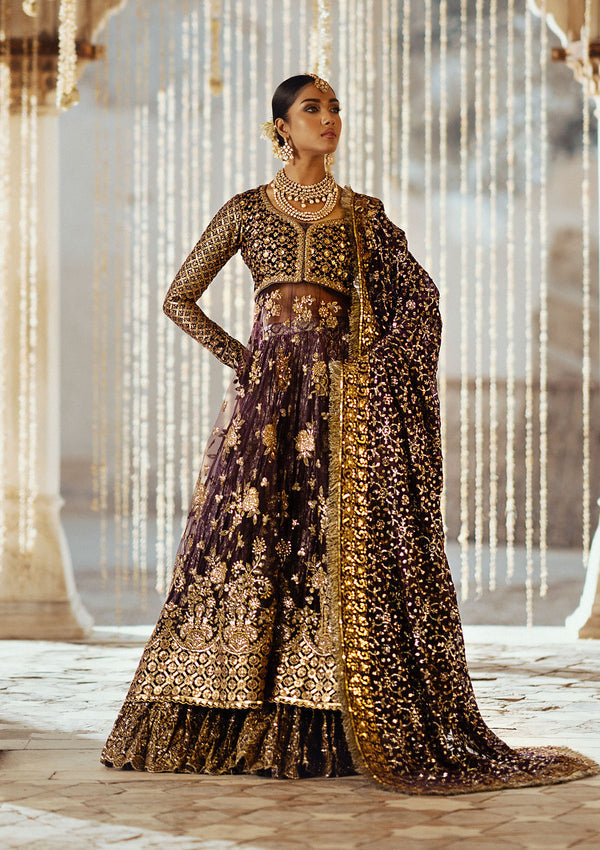 Aik Atelier | Dastoor Velvet 24 | DASTOOR - LOOK 10 - Official Aik Atelier stockist in UK - Sakeena London