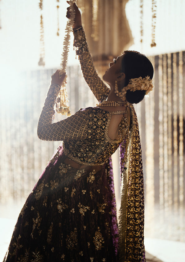 Aik Atelier | Dastoor Velvet 24 | DASTOOR - LOOK 10 - Official Aik Atelier stockist in UK - Sakeena London