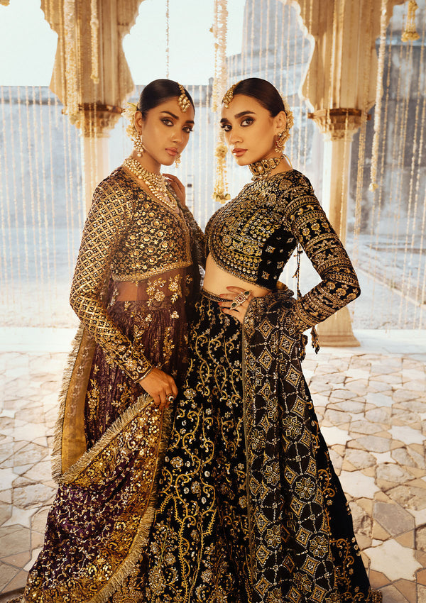 Aik Atelier | Dastoor Velvet 24 | DASTOOR - LOOK 10 - Official Aik Atelier stockist in UK - Sakeena London