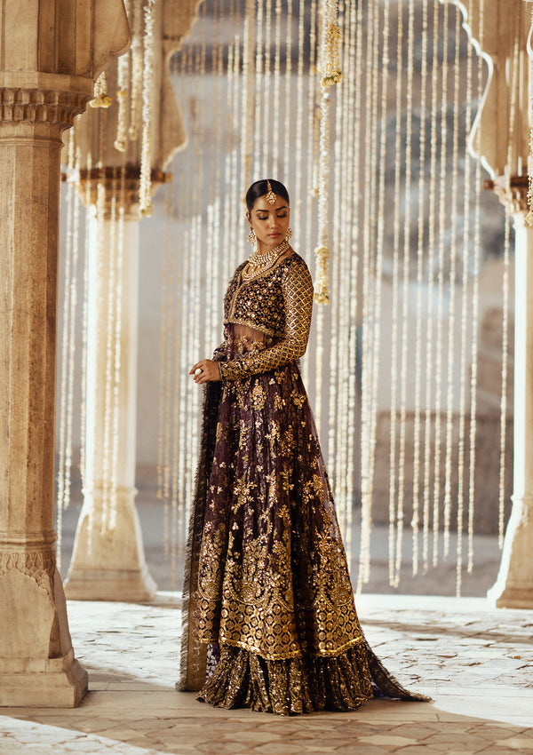 Aik Atelier | Dastoor Velvet 24 | DASTOOR - LOOK 10 - Official Aik Atelier stockist in UK - Sakeena London