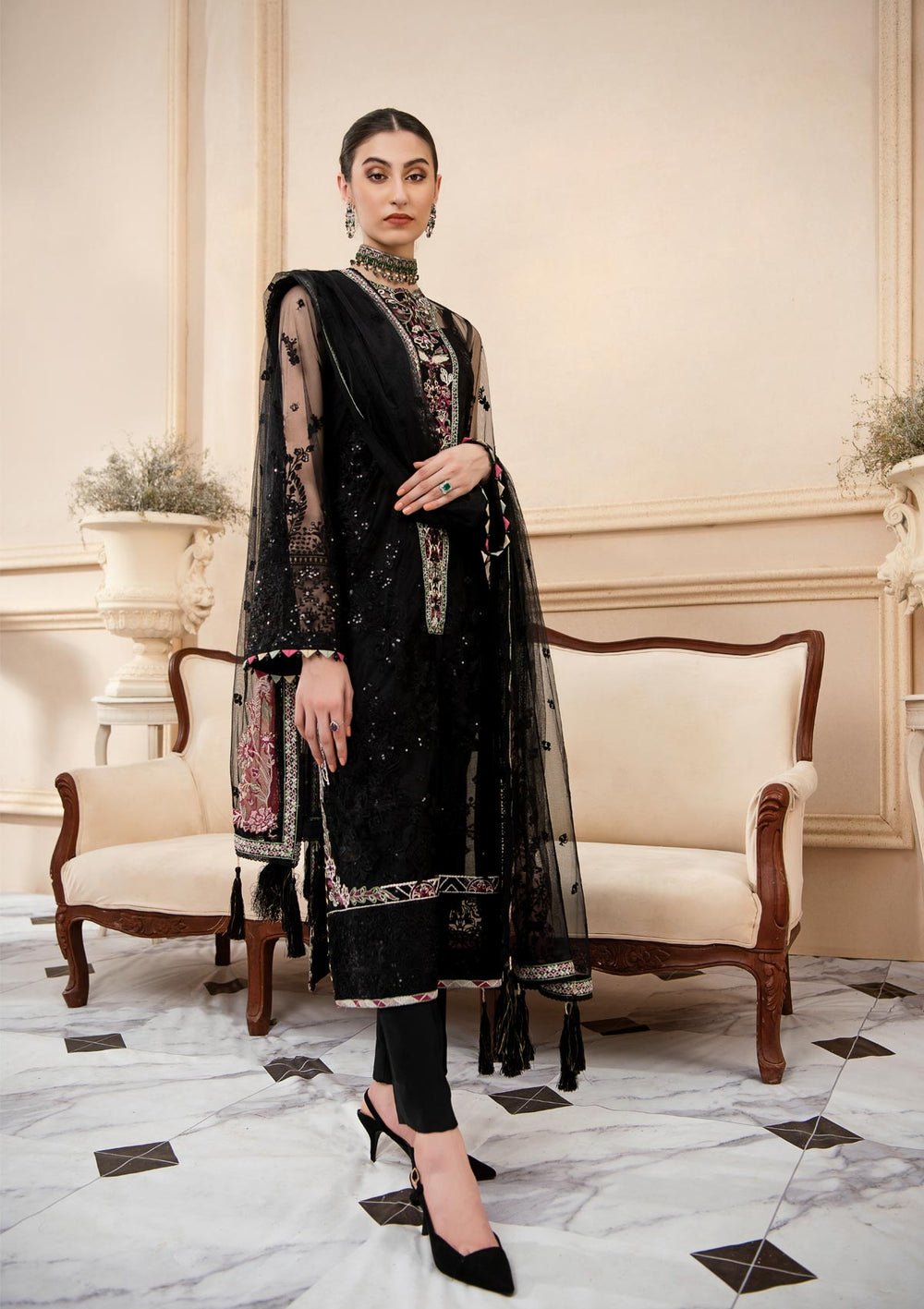 Aik Atelier | Formals Collection | LUMIERE - LOOK 02 - Official Aik Atelier stockist in UK - Sakeena London