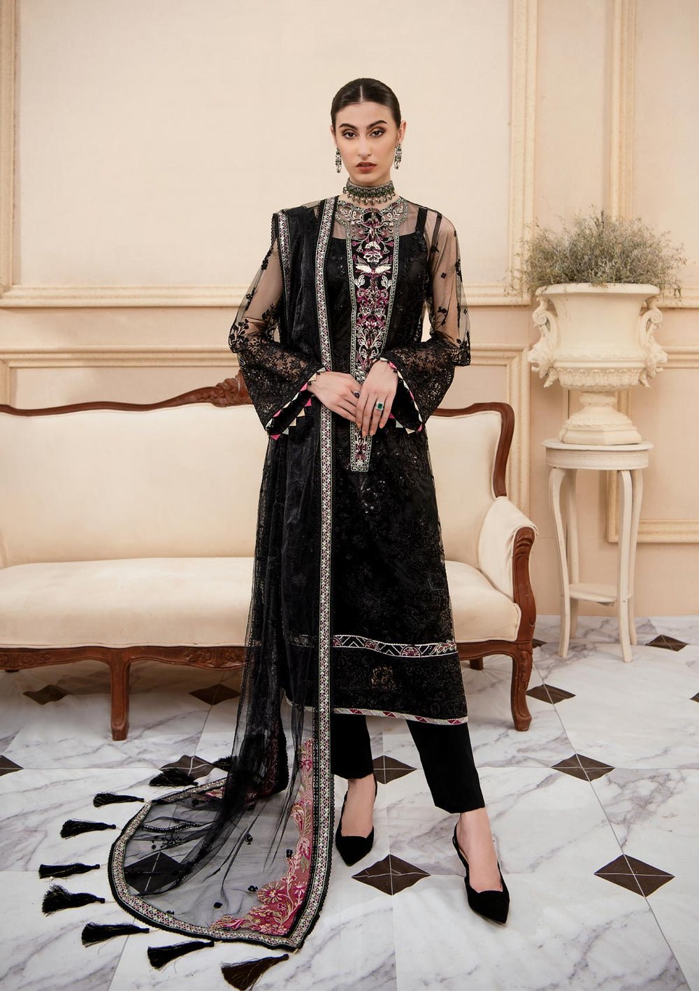 Aik Atelier | Formals Collection | LUMIERE - LOOK 02 - Official Aik Atelier stockist in UK - Sakeena London