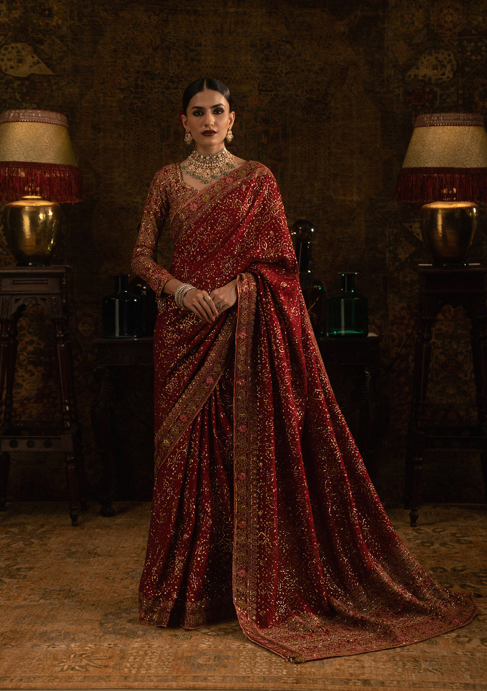 Aik Atelier | Sari Edit 25 | LOOK 01 - Official Aik Atelier stockist in UK - Sakeena London