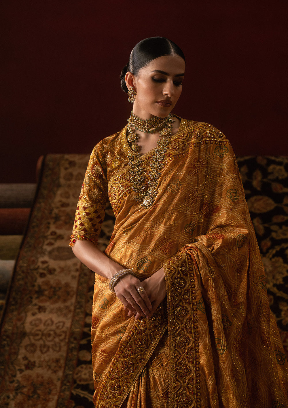 Aik Atelier | Sari Edit 25 | LOOK 04 - Official Aik Atelier stockist in UK - Sakeena London