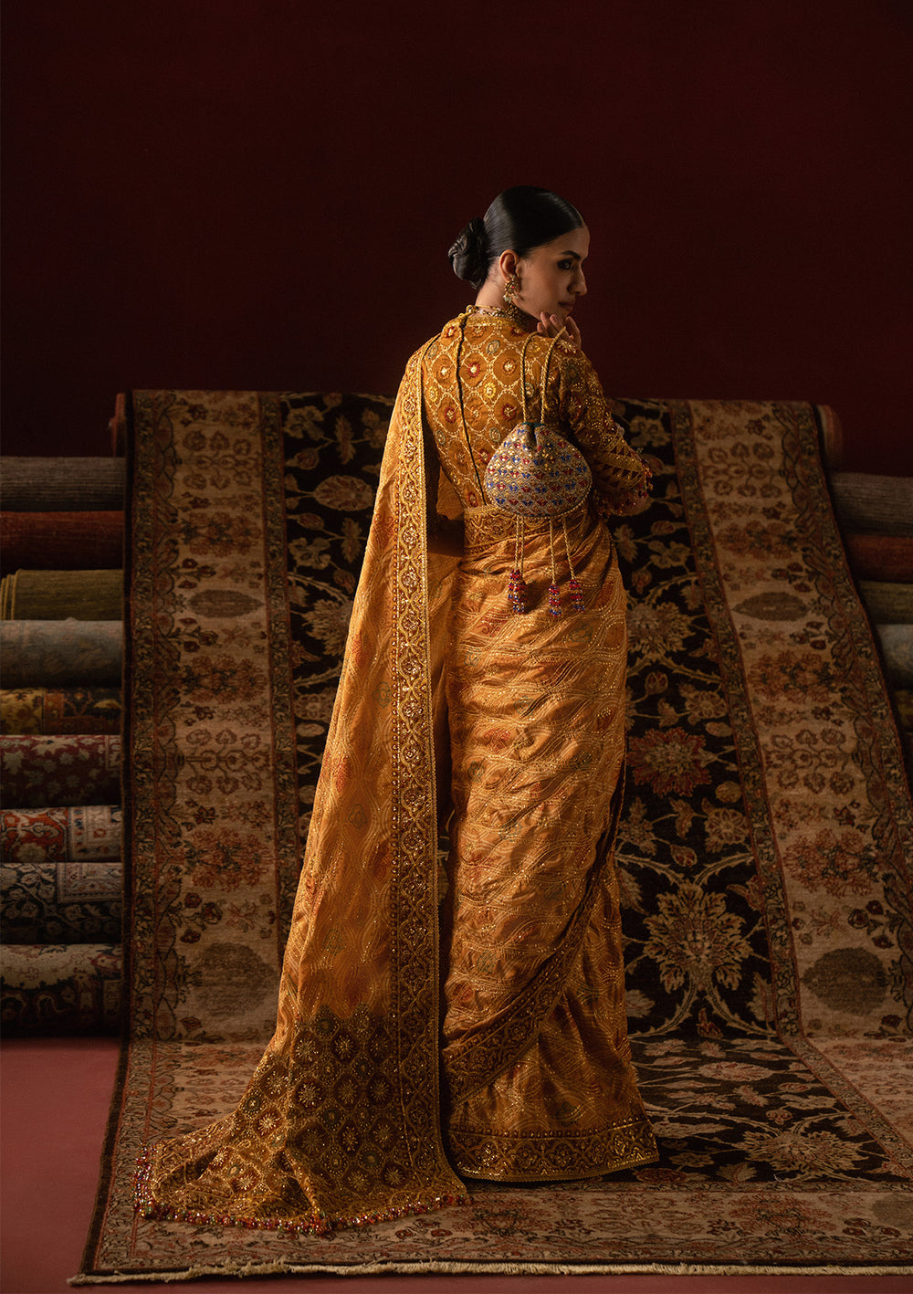Aik Atelier | Sari Edit 25 | LOOK 04 - Official Aik Atelier stockist in UK - Sakeena London