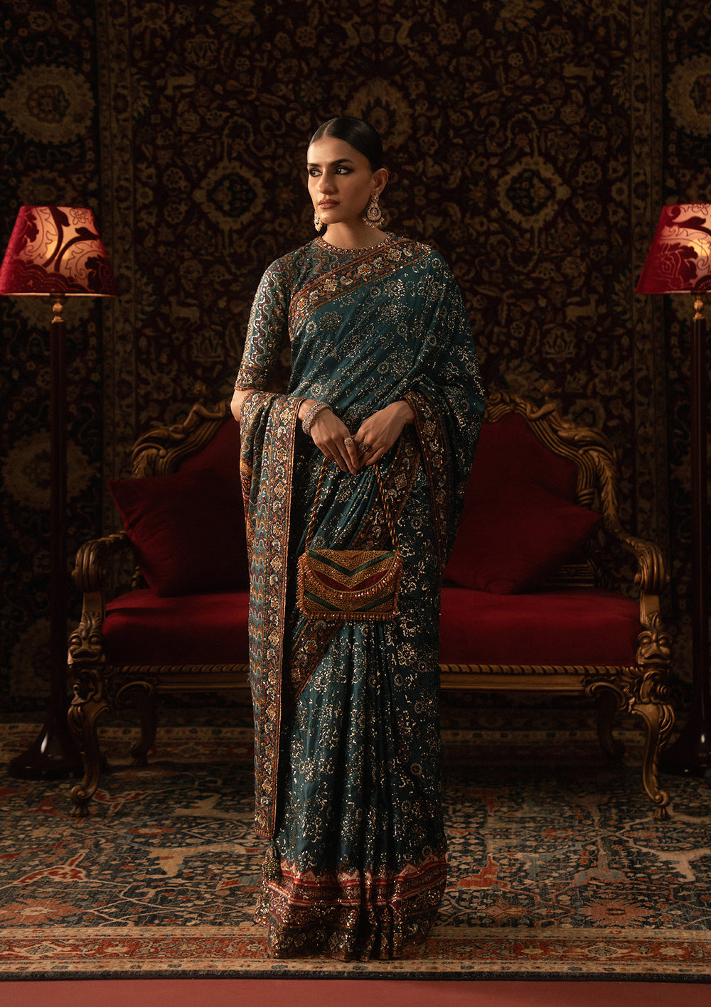 Aik Atelier | Sari Edit 25 | LOOK 05 - Official Aik Atelier stockist in UK - Sakeena London