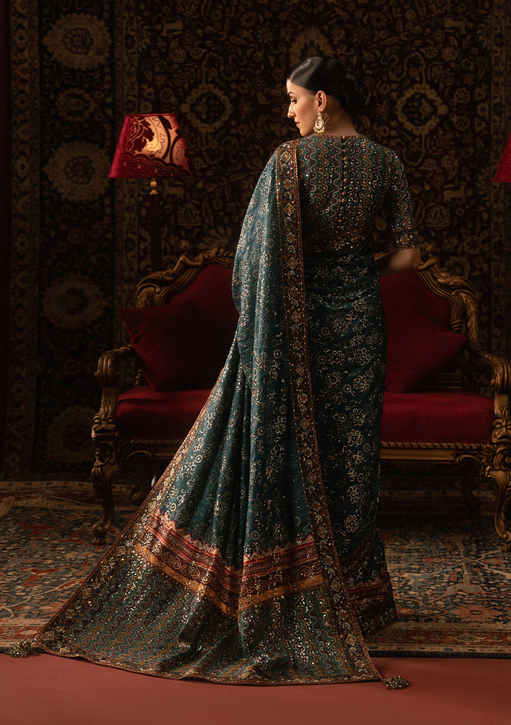 Aik Atelier | Sari Edit 25 | LOOK 05 - Official Aik Atelier stockist in UK - Sakeena London