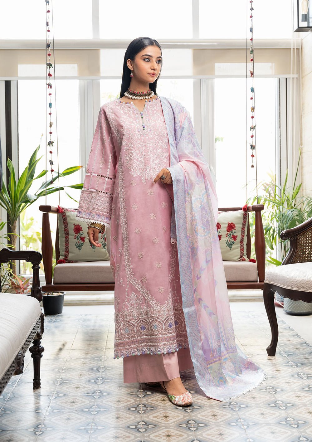 Aik Atelier | Samah Lawn 24 | LOOK 06 - Official Aik Atelier stockist in UK - Sakeena London