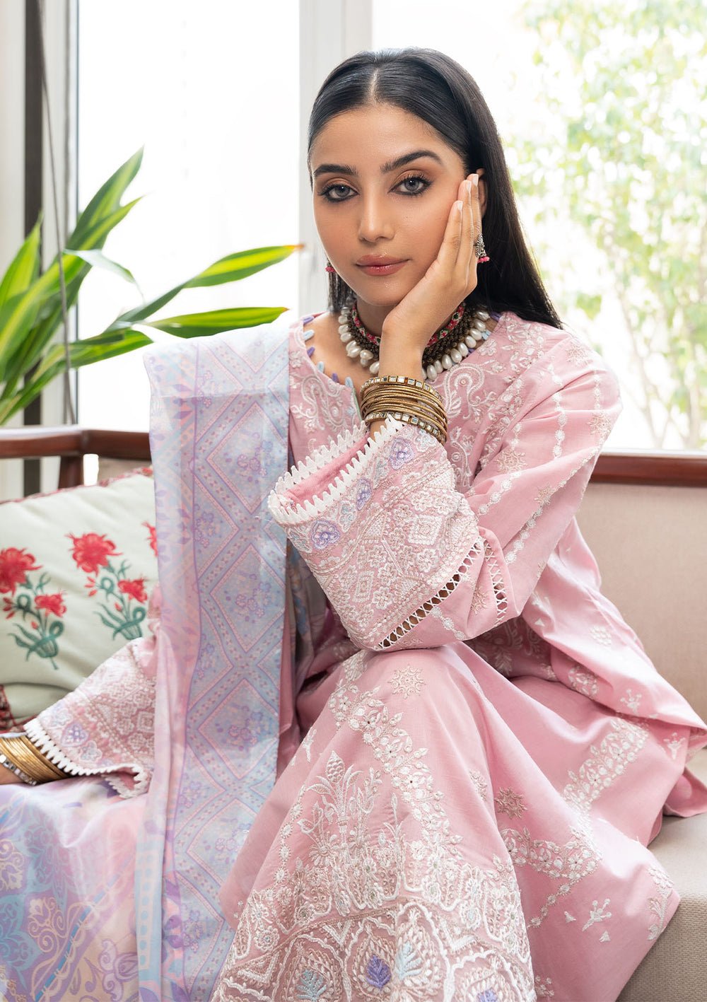 Aik Atelier | Samah Lawn 24 | LOOK 06 - Official Aik Atelier stockist in UK - Sakeena London