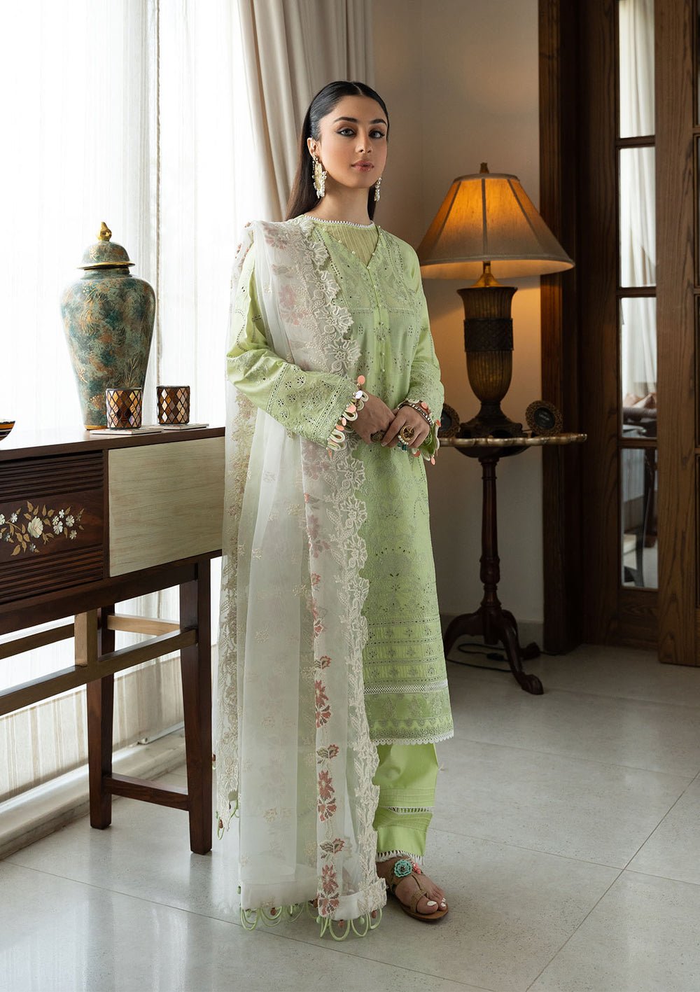 Aik Atelier | Samah Lawn 24 | LOOK 07 - Official Aik Atelier stockist in UK - Sakeena London