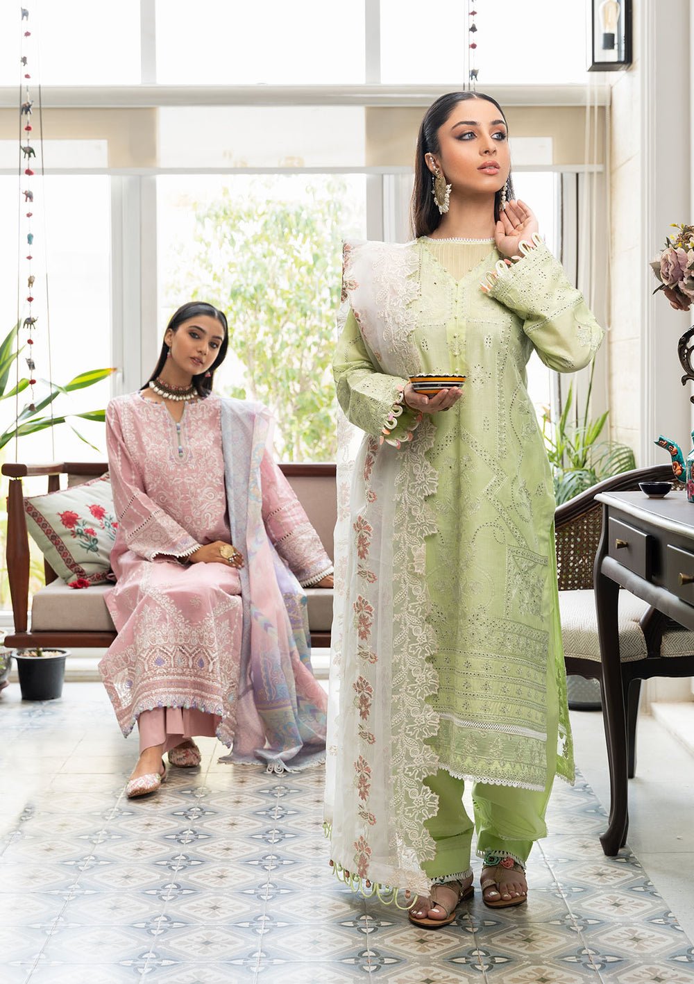 Aik Atelier | Samah Lawn 24 | LOOK 07 - Official Aik Atelier stockist in UK - Sakeena London