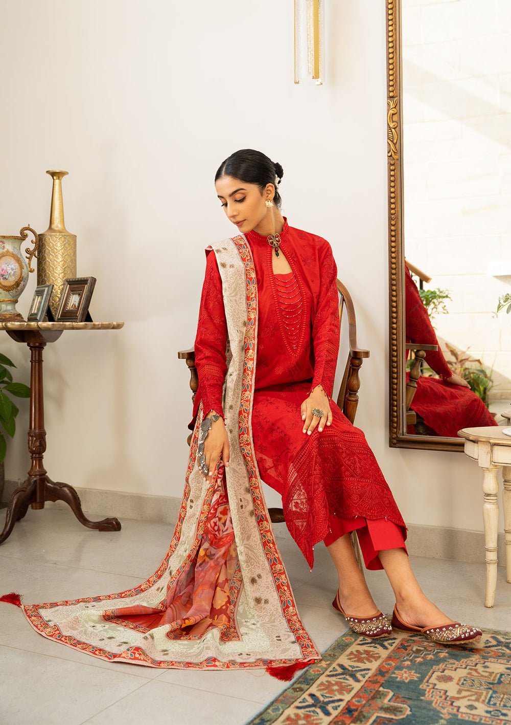 Aik Atelier | Samah Lawn 24 | LOOK 08 - Official Aik Atelier stockist in UK - Sakeena London