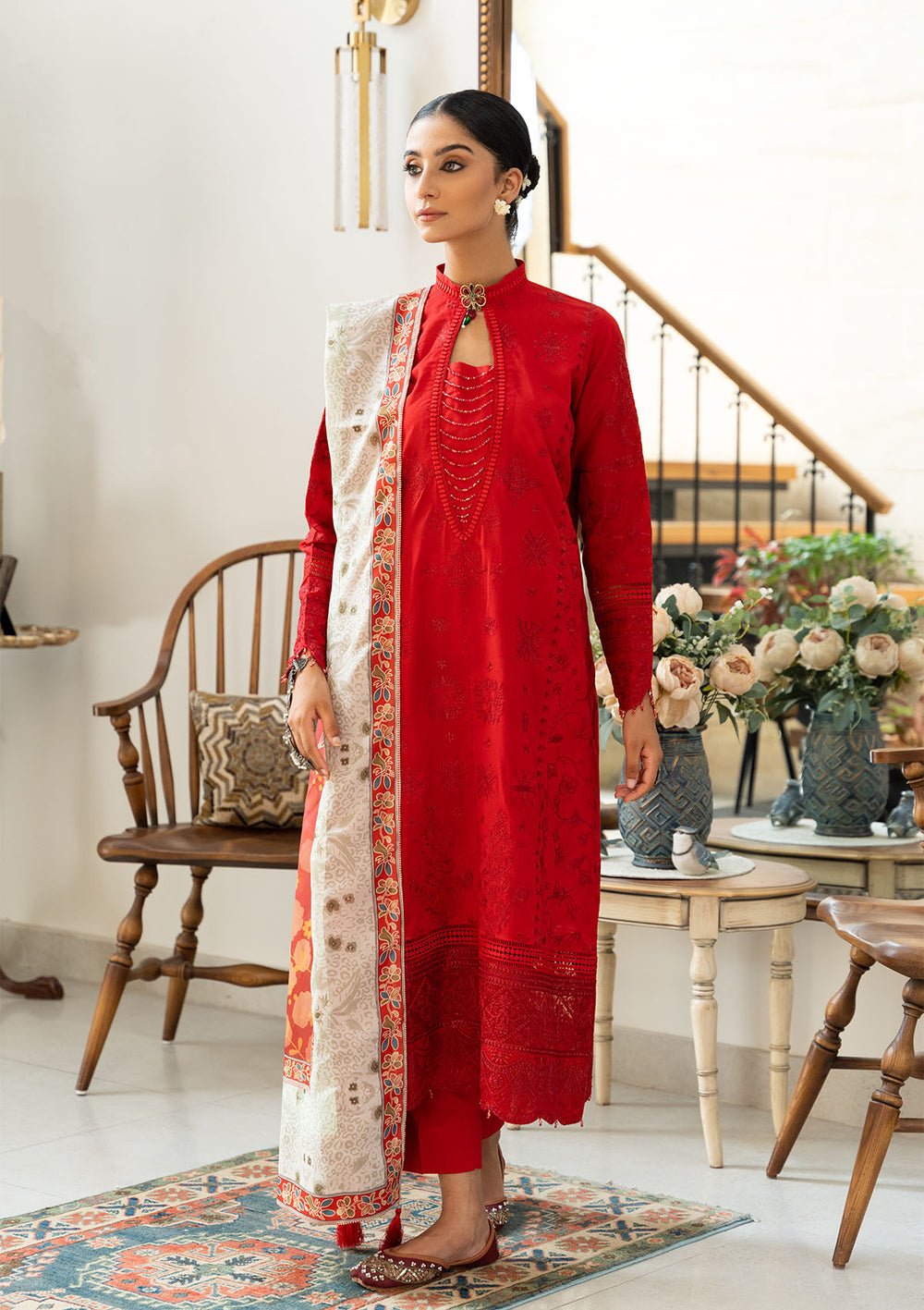 Aik Atelier | Samah Lawn 24 | LOOK 08 - Official Aik Atelier stockist in UK - Sakeena London