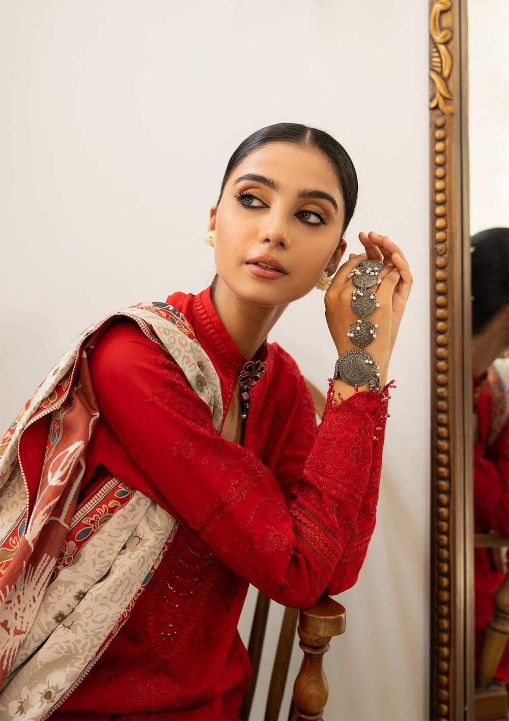 Aik Atelier | Samah Lawn 24 | LOOK 08 - Official Aik Atelier stockist in UK - Sakeena London