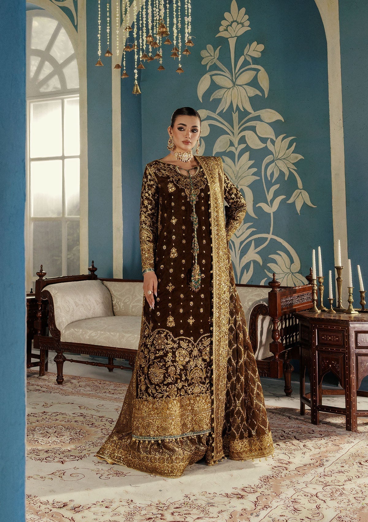 Aik Atelier | Udaipur Velvet 25 | LOOK 01 - Official Aik Atelier stockist in UK - Sakeena London