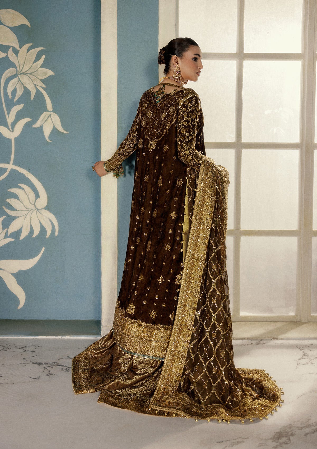 Aik Atelier | Udaipur Velvet 25 | LOOK 01 - Official Aik Atelier stockist in UK - Sakeena London