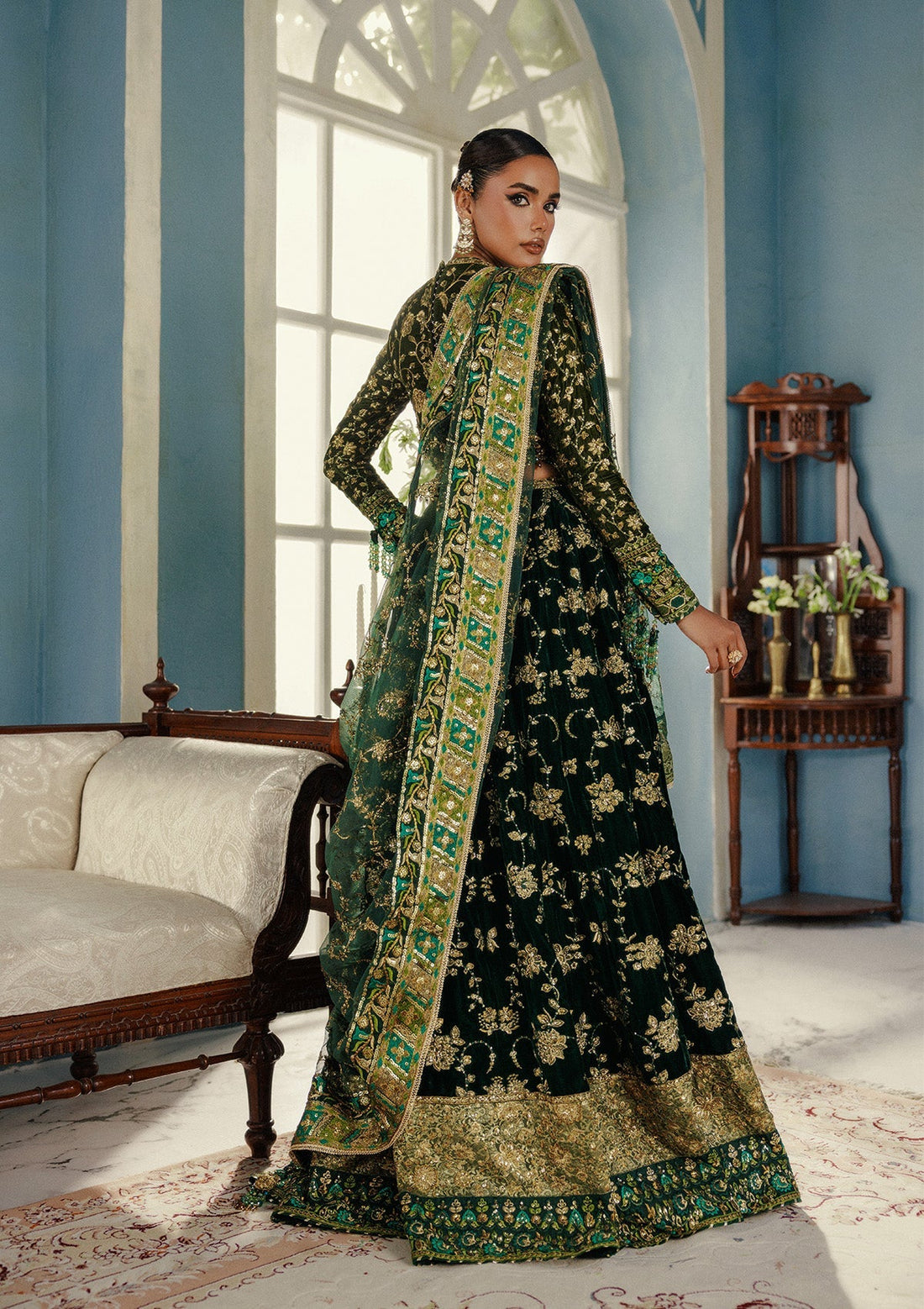 Aik Atelier | Udaipur Velvet 25 | LOOK 02 - Official Aik Atelier stockist in UK - Sakeena London