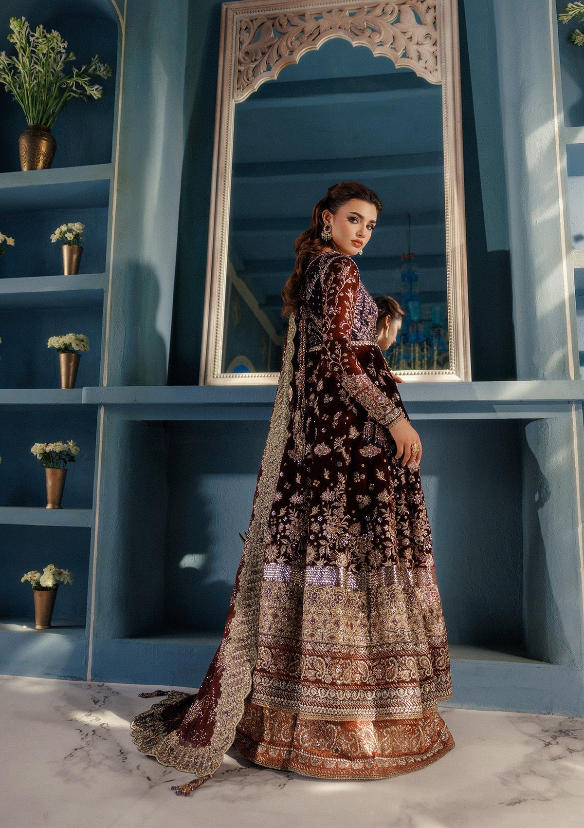 Aik Atelier | Udaipur Velvet 25 | LOOK 03 - Official Aik Atelier stockist in UK - Sakeena London