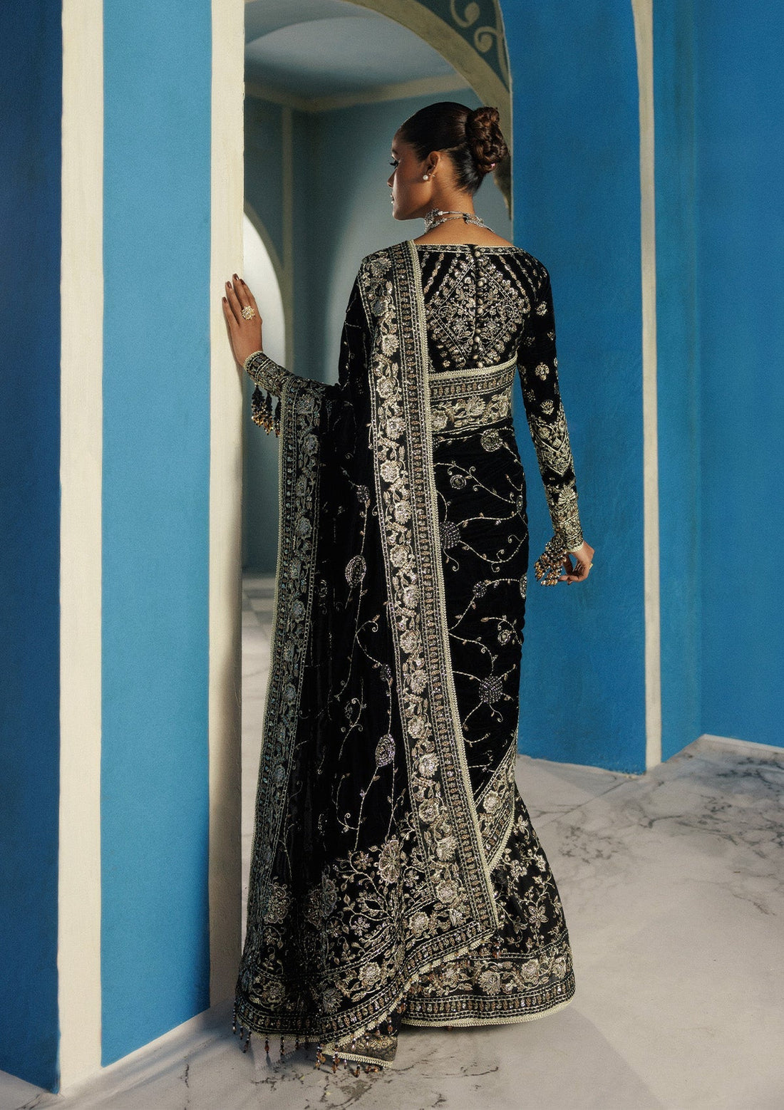 Aik Atelier | Udaipur Velvet 25 | LOOK 04 - Official Aik Atelier stockist in UK - Sakeena London
