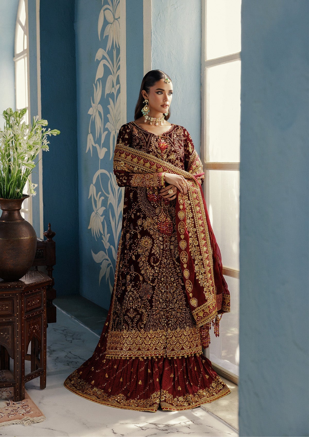 Aik Atelier | Udaipur Velvet 25 | LOOK 05 - Official Aik Atelier stockist in UK - Sakeena London