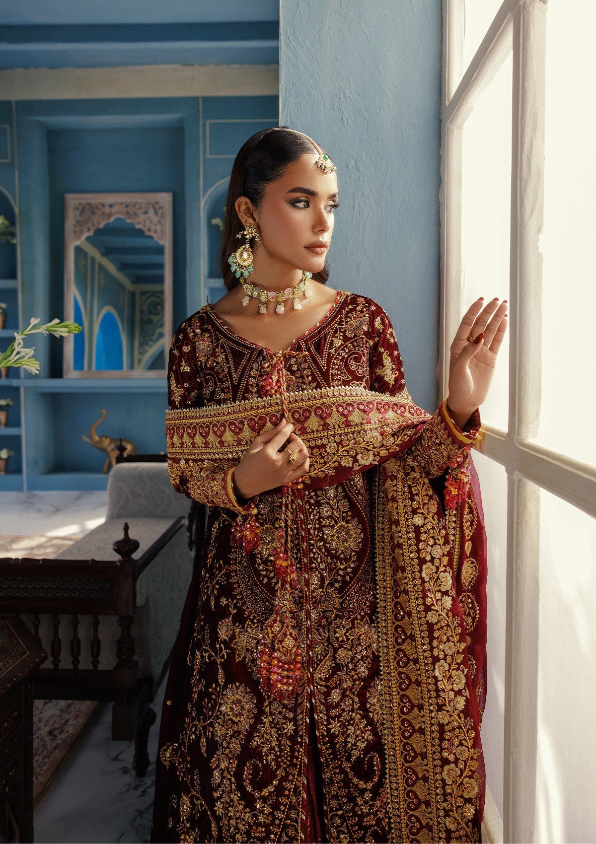 Aik Atelier | Udaipur Velvet 25 | LOOK 05 - Official Aik Atelier stockist in UK - Sakeena London