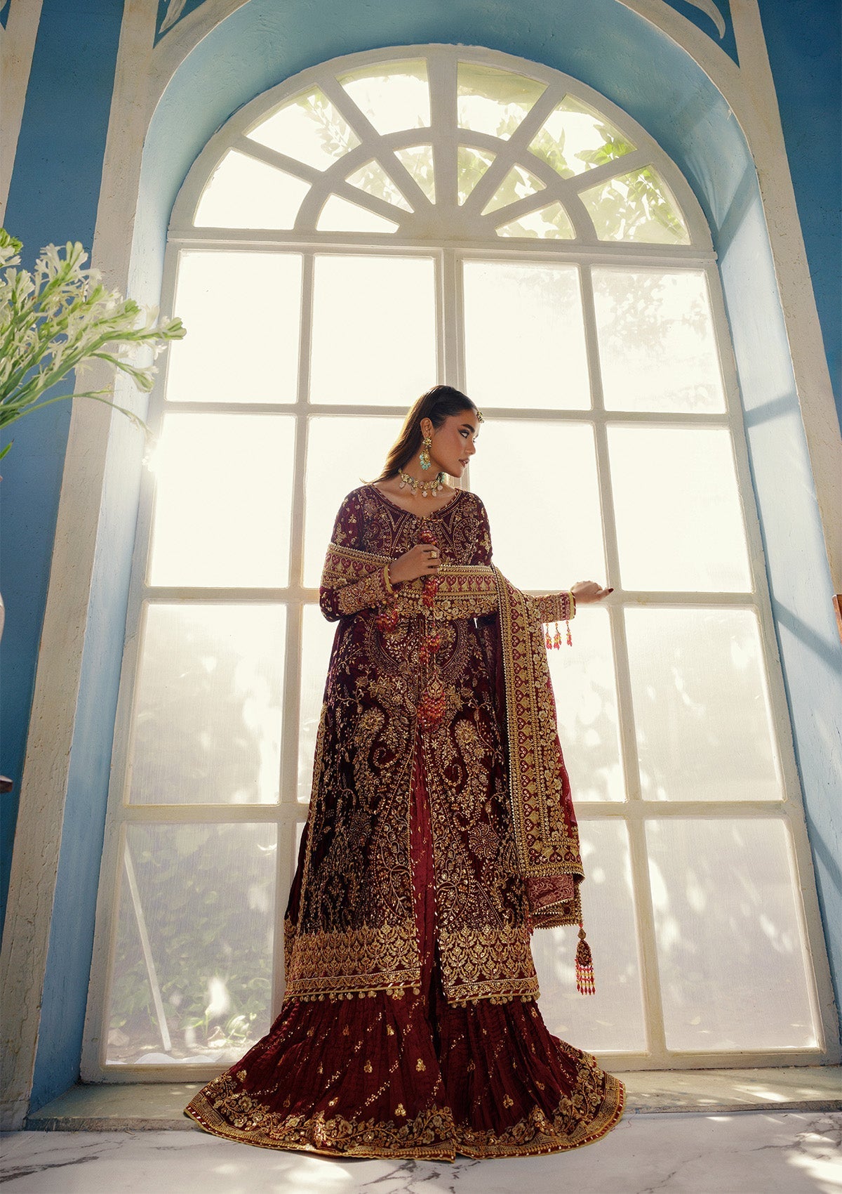 Aik Atelier | Udaipur Velvet 25 | LOOK 05 - Official Aik Atelier stockist in UK - Sakeena London