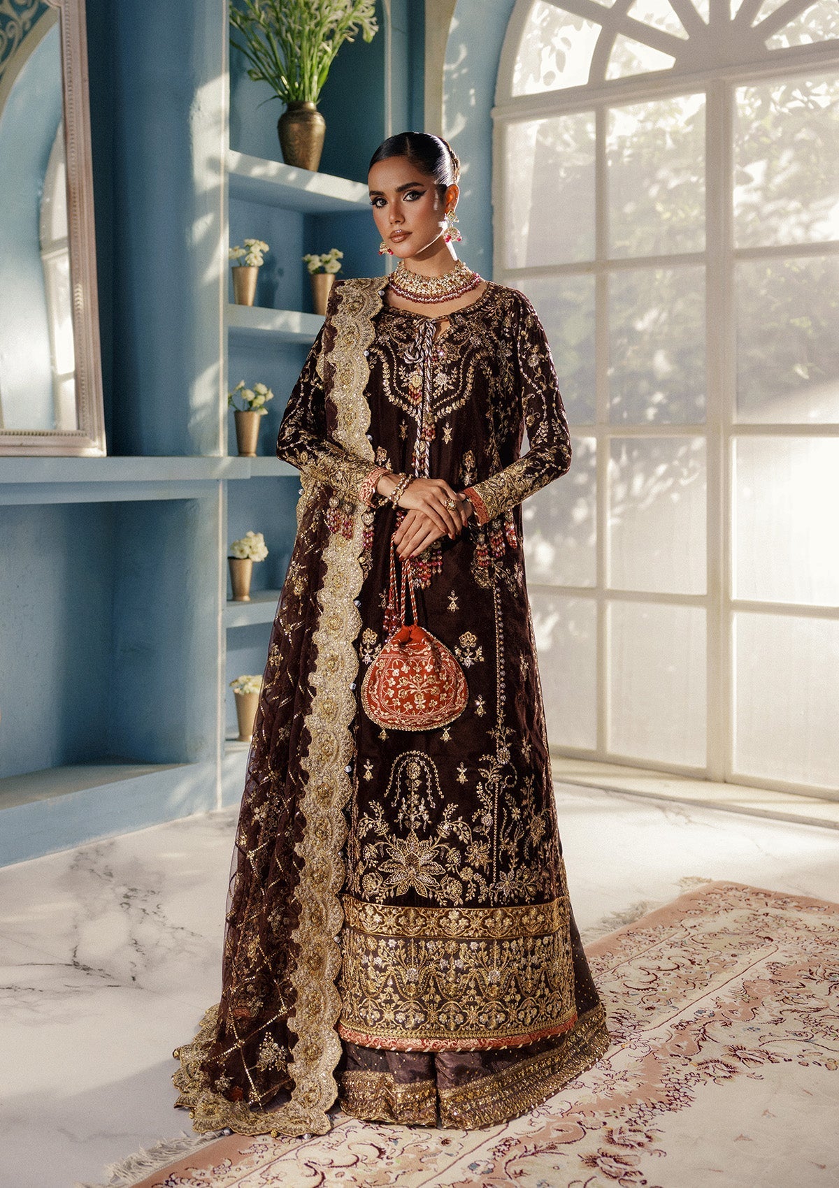 Aik Atelier | Udaipur Velvet 25 | LOOK 06 - Official Aik Atelier stockist in UK - Sakeena London