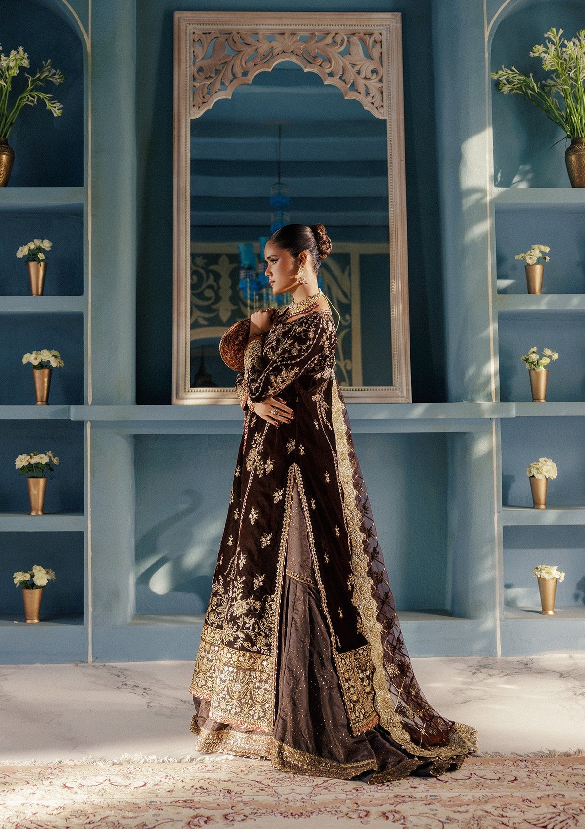 Aik Atelier | Udaipur Velvet 25 | LOOK 06 - Official Aik Atelier stockist in UK - Sakeena London