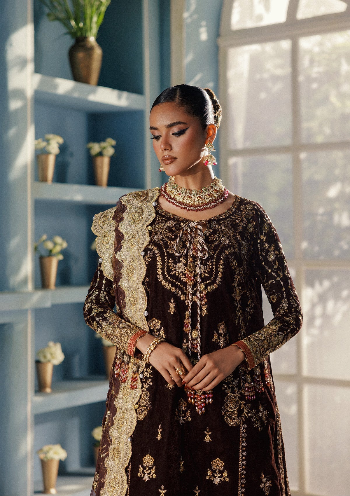 Aik Atelier | Udaipur Velvet 25 | LOOK 06 - Official Aik Atelier stockist in UK - Sakeena London