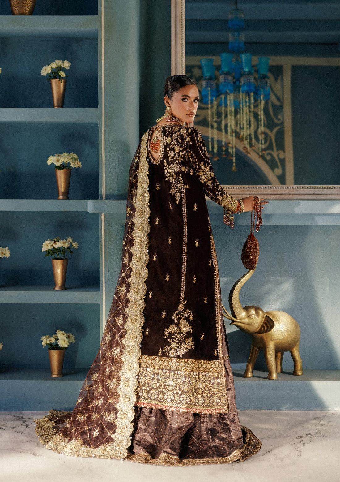 Aik Atelier | Udaipur Velvet 25 | LOOK 06 - Official Aik Atelier stockist in UK - Sakeena London