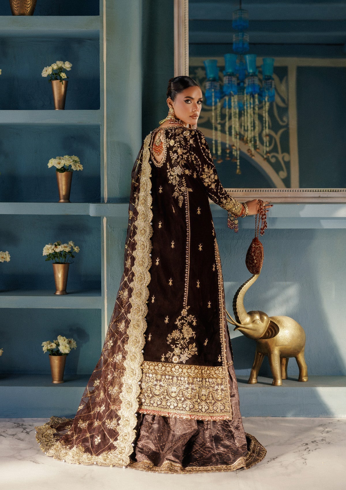 Aik Atelier | Udaipur Velvet 25 | LOOK 06 - Official Aik Atelier stockist in UK - Sakeena London
