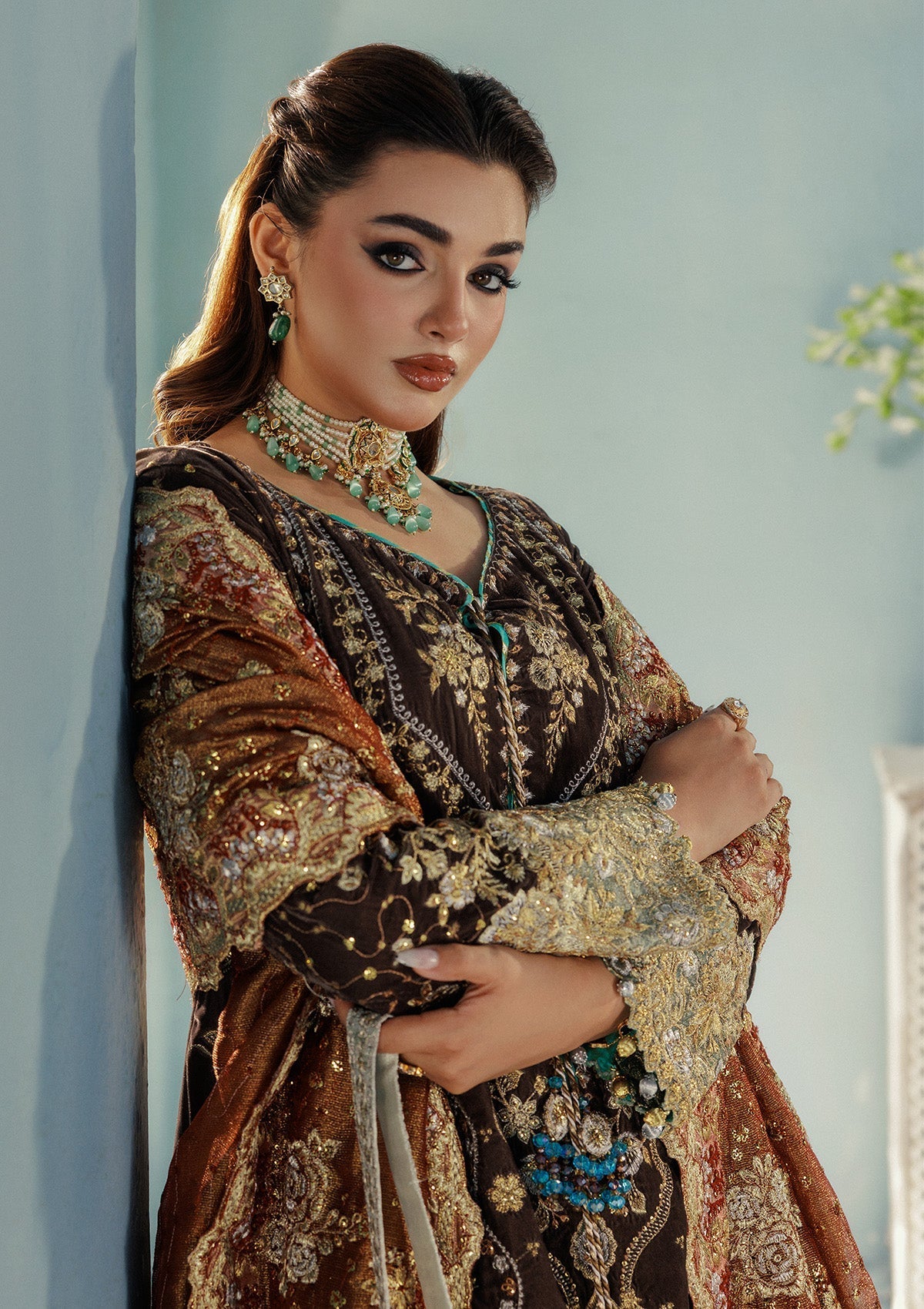 Aik Atelier | Udaipur Velvet 25 | LOOK 07 - Official Aik Atelier stockist in UK - Sakeena London