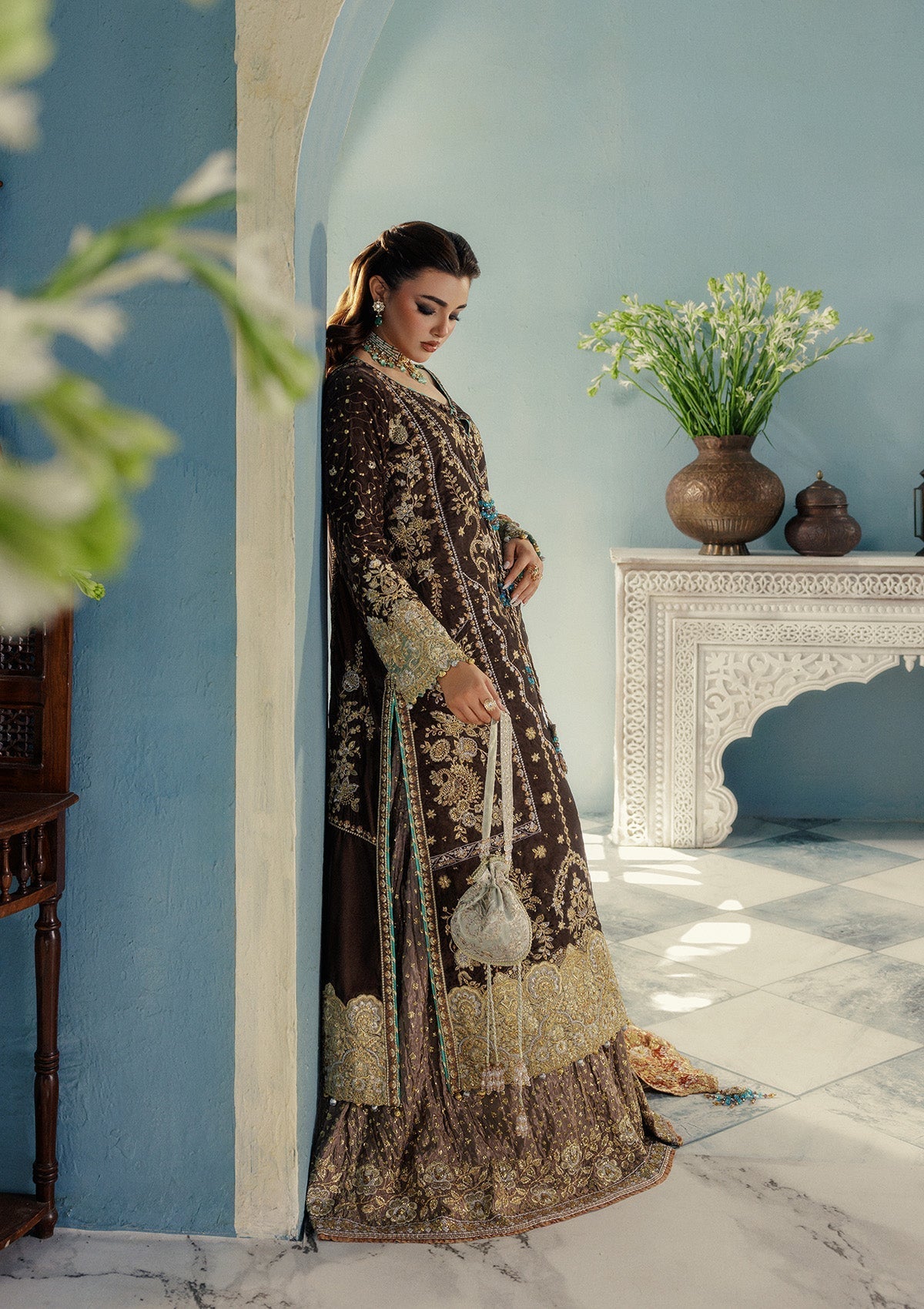 Aik Atelier | Udaipur Velvet 25 | LOOK 07 - Official Aik Atelier stockist in UK - Sakeena London