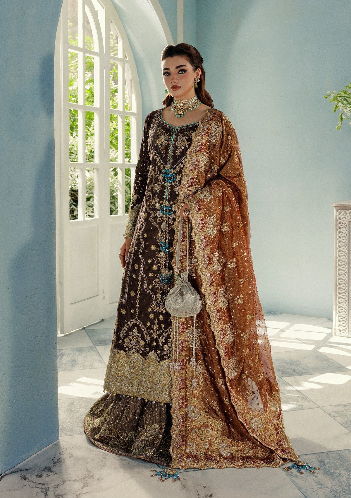Aik Atelier | Udaipur Velvet 25 | LOOK 07 - Official Aik Atelier stockist in UK - Sakeena London