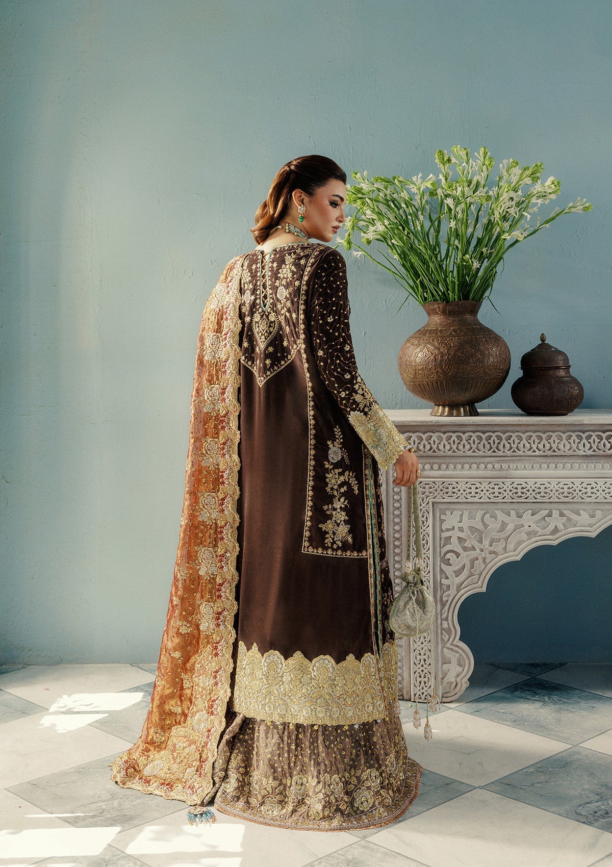 Aik Atelier | Udaipur Velvet 25 | LOOK 07 - Official Aik Atelier stockist in UK - Sakeena London