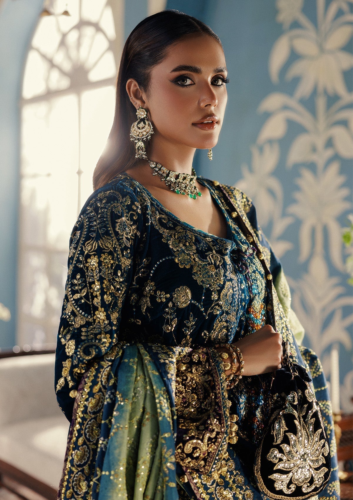 Aik Atelier | Udaipur Velvet 25 | LOOK 08 - Official Aik Atelier stockist in UK - Sakeena London
