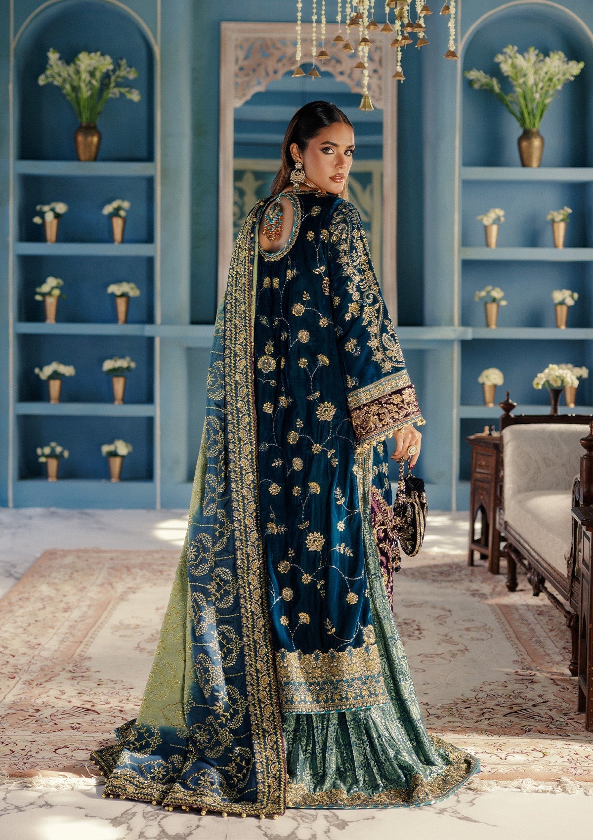 Aik Atelier | Udaipur Velvet 25 | LOOK 08 - Official Aik Atelier stockist in UK - Sakeena London